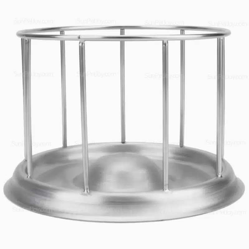 Anti-Spill Stainless Steel Reptile Feeding Dish OEM - Image 4