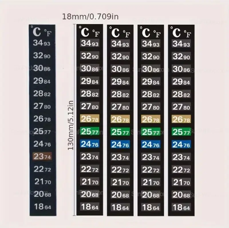 Aquarium Dual Scale Thermometer Stickers Wholesale - Image 4