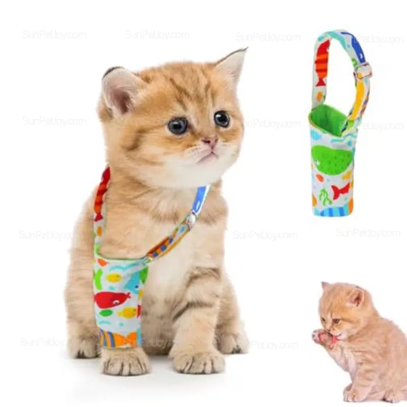 Custom Cat Front Leg Recovery Sleeve with Shoulder Strap