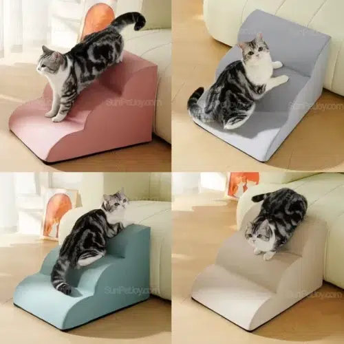 Custom Cat Stairs with Washable Cover for Furniture