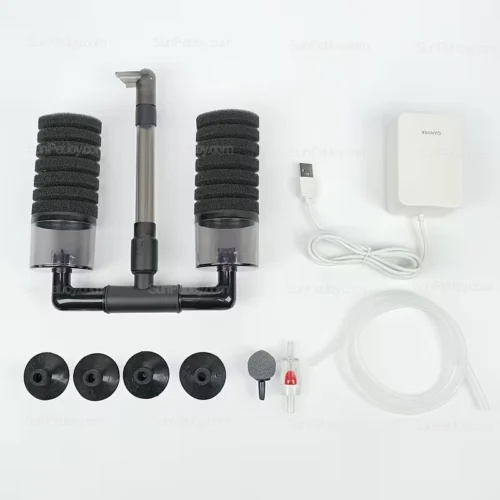 Dual Sponge Aquarium Filter with USB Pump - Wholesale