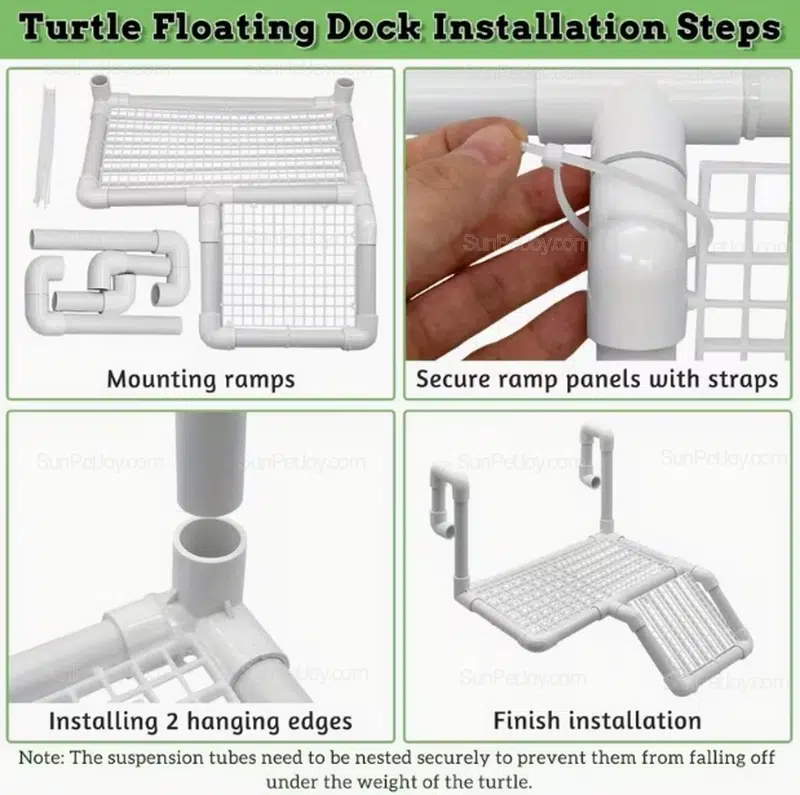 Floating Turtle Basking Dock with Reinforced PVC Frame | Wholesale - Image 5