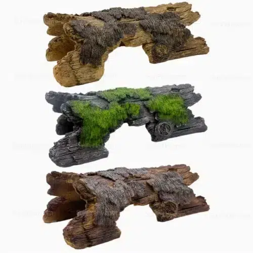 Large Reptile Hide Log with Moss for Snakes & Lizards | Wholesale