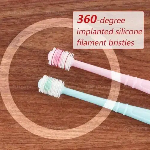 OEM Cat 360° Silicone Dental Brush for Gentle Plaque Care