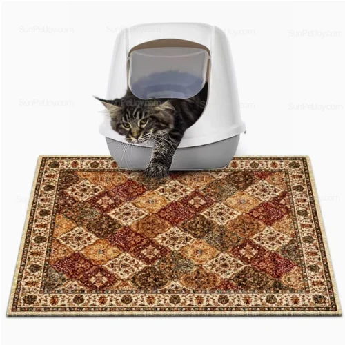 OEM Cat Litter Mat with Waterproof Non-Slip PVC Backing