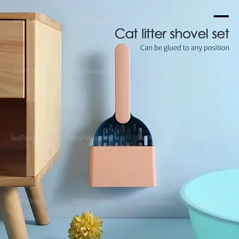 OEM Cat Litter Shovel Set with Wall Mount Holder - Image 3