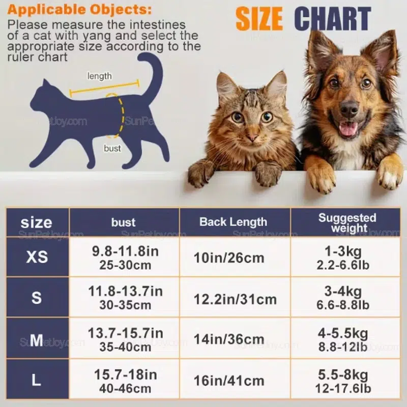 OEM Cat Post-Surgery Recovery Bodysuit with Breathable Stretch - Image 4