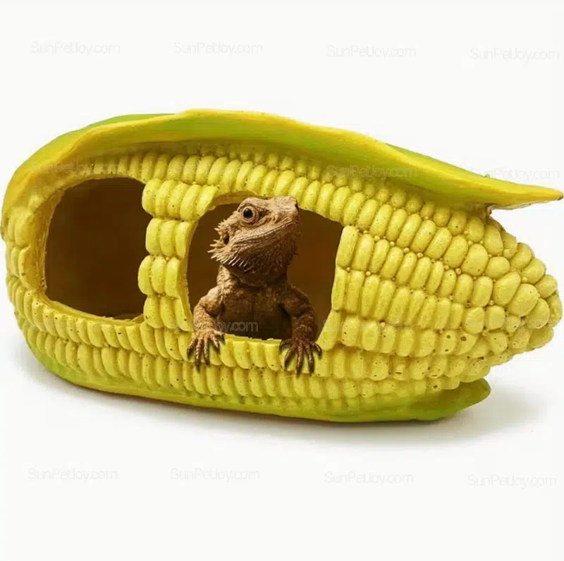 OEM Lizards Natural Corn Hide Shelter with Dual Openings
