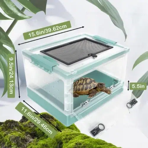 Front-Opening Plastic Reptile Enclosure with Mesh Lid | Wholesale