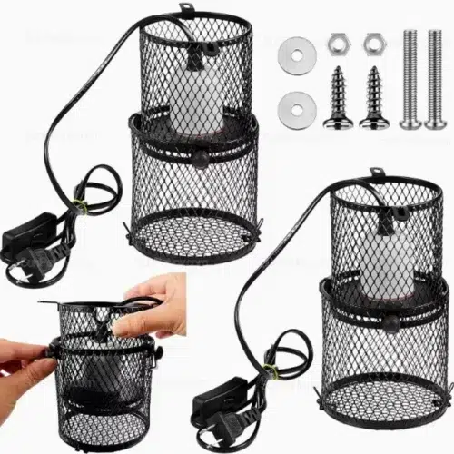 Retractable Reptile Heat Lamp Guard with Adjustable Height | Wholesale
