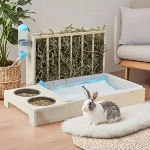 Custom Small Animals Multi-Purpose Hay Feeder Litter Box Unit