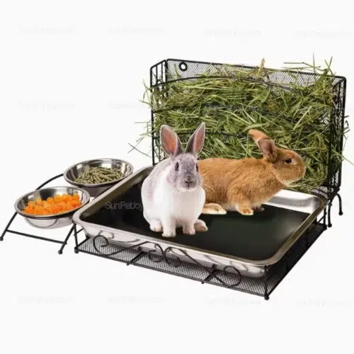 OEM Small Animals 3-in-1 Hay Feeder & Litter Box System