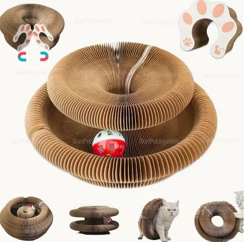 Wholesale Cat Cardboard Scratcher with Modular Ball Track