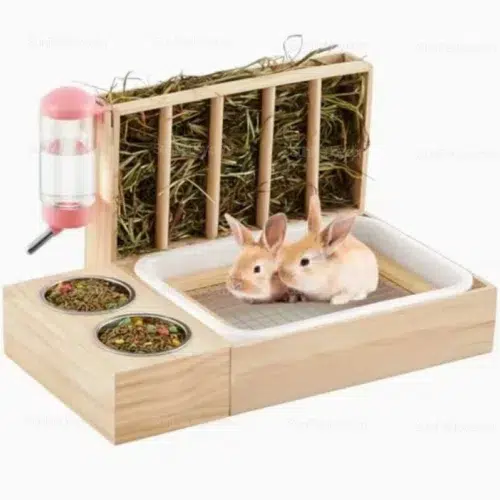 Custom Small Animals Integrated Hay Feeder Litter Box