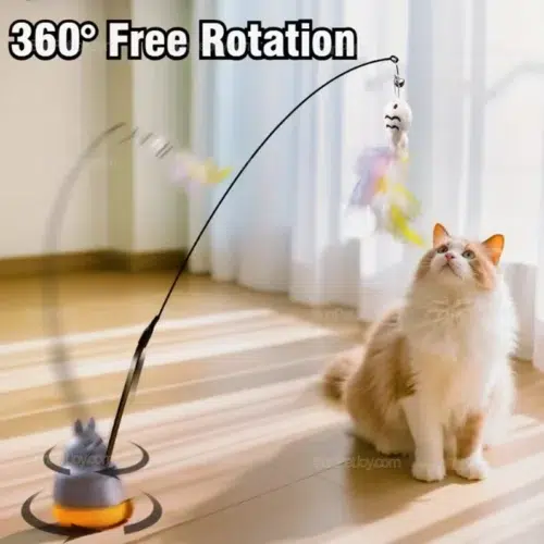 Wholesale Cat Play Wand with 360° Rotation and Fixed Base
