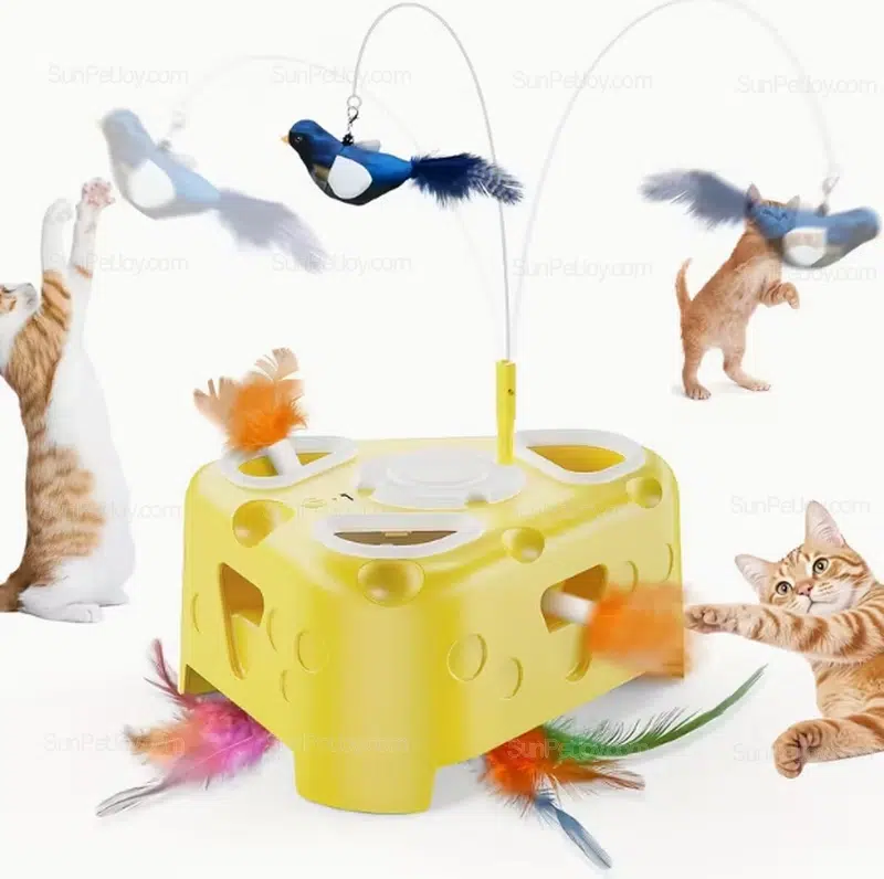 OEM Cat Puzzle Toy with Multi-Hole Interactive Design