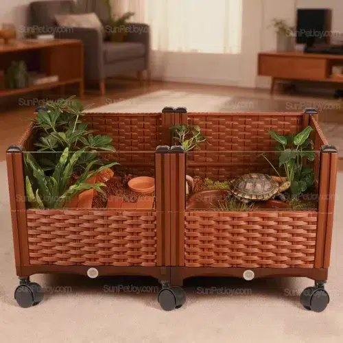 Turtle Breeding Box with Drainage & Wheels | Wholesale