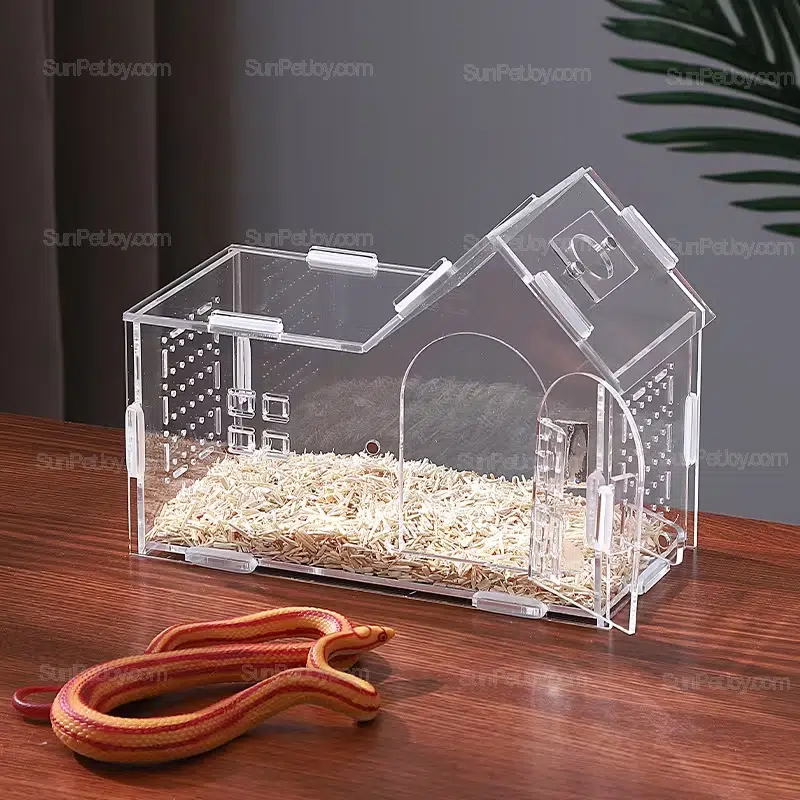 Wholesale Acrylic Snake Breeding Box with Ventilated Panels