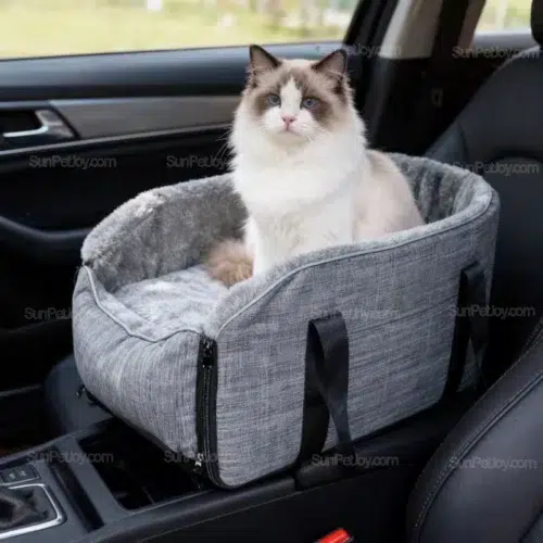 Wholesale Cat Booster Seat with Removable Cushion for Cars