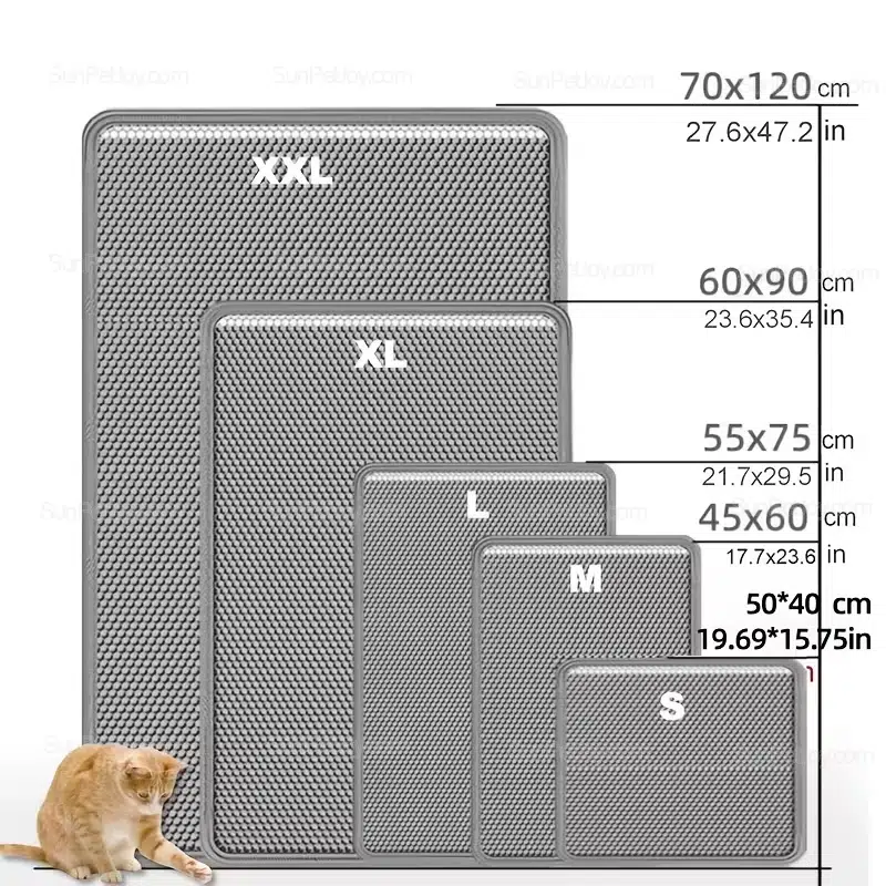 Wholesale Cat Litter Mat with Dual-Layer EVA Trapping Design - Image 4