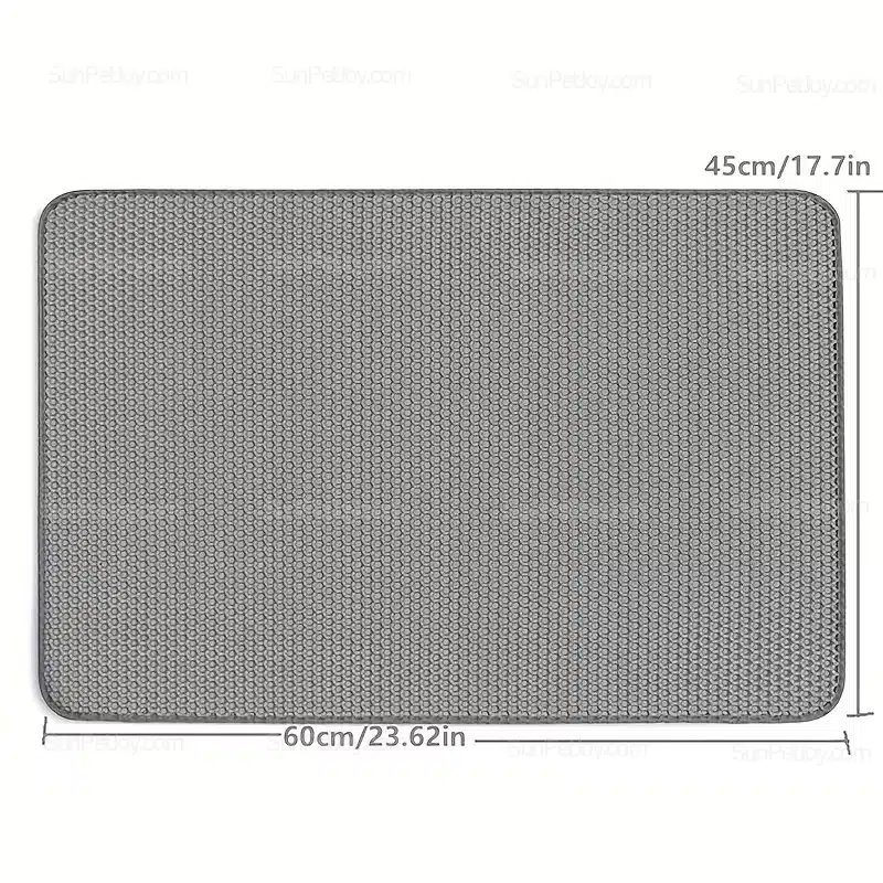 Wholesale Cat Litter Mat with Dual-Layer EVA Trapping Design - Image 3