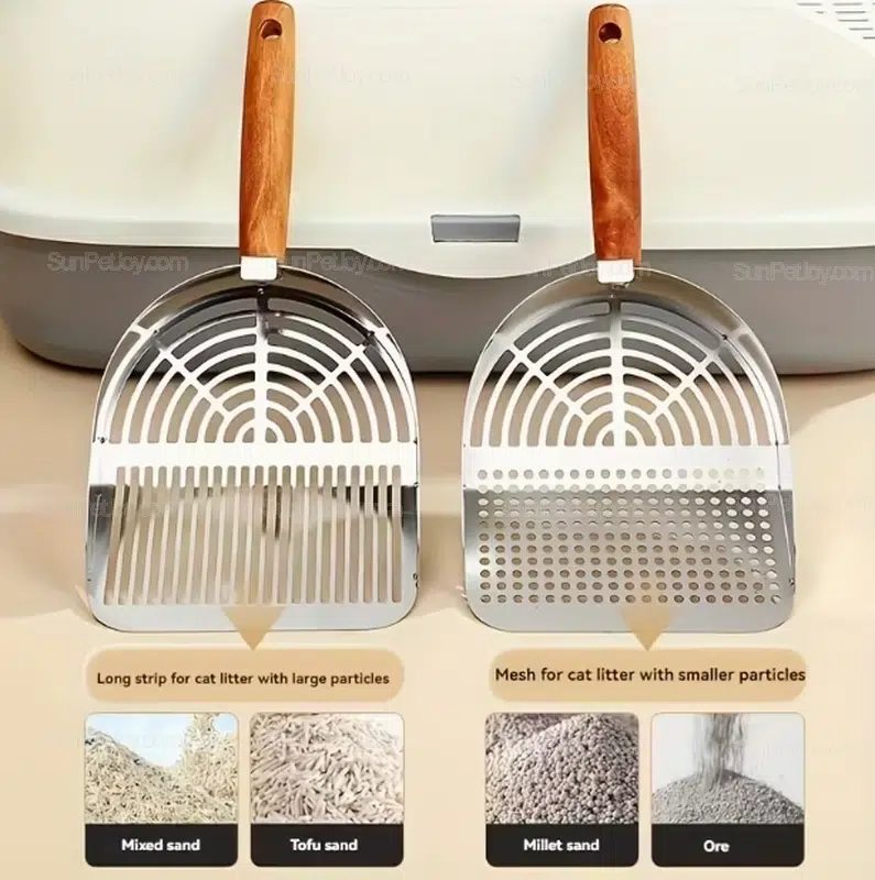 Wholesale Cat Litter Scoop, Stainless Steel Heavy-Duty Design - Image 3