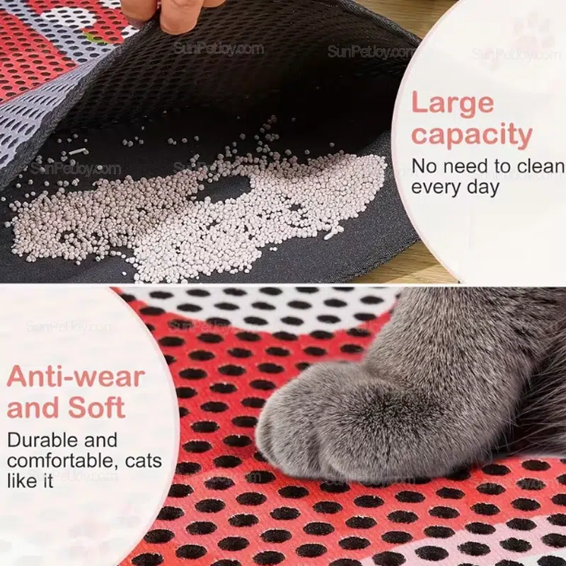 Wholesale Cat Litter Trapping Mat - Double Layer Design for Bulk Supply - Image 5