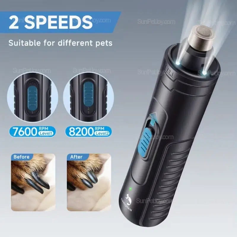 Wholesale Cat Nail Grinder with LED Lights & 3 Ports