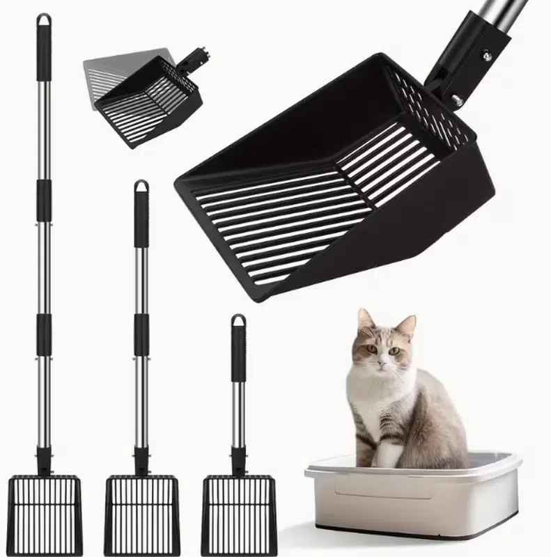 Wholesale Extendable Cat Litter Scoops in Metal