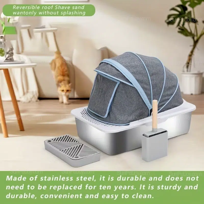 Wholesale Extra Large Stainless Cat Litter Box - Image 5