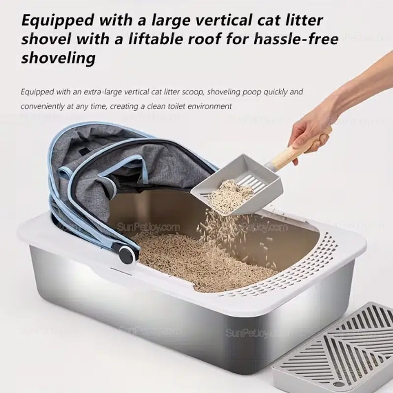 Wholesale Extra Large Stainless Cat Litter Box - Image 3