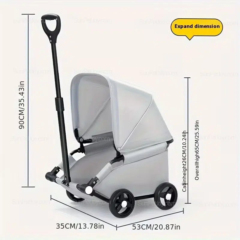Wholesale Lightweight Cat Stroller for Travel and Daily Transport - Image 8