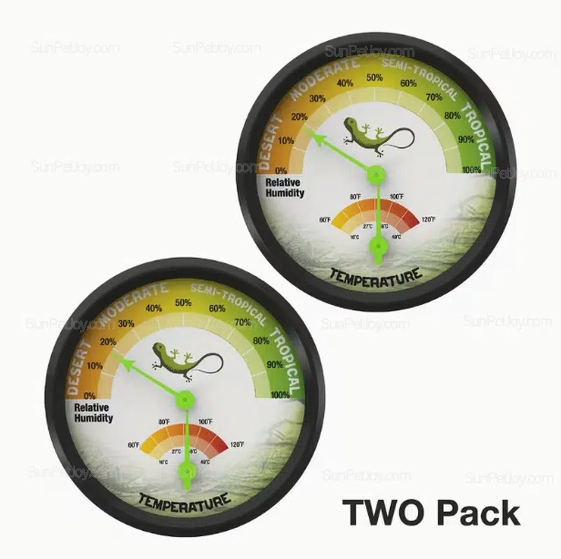 Wholesale Lizard Thermometer Hygrometer Dual Gauge