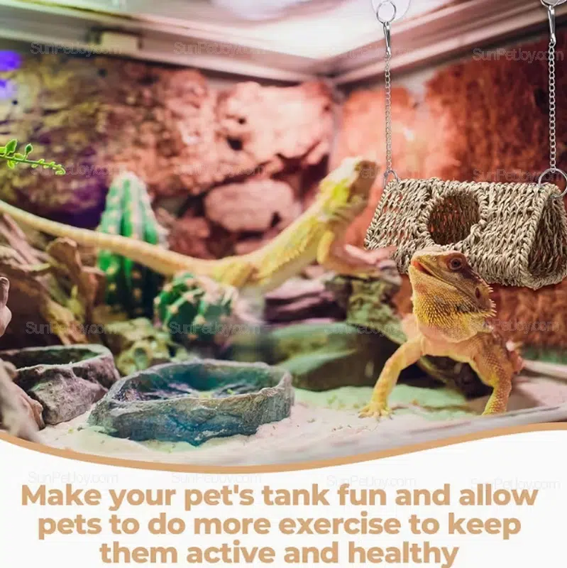 Wholesale Lizards Hanging Seagrass Hide with Suction Mount - Image 3