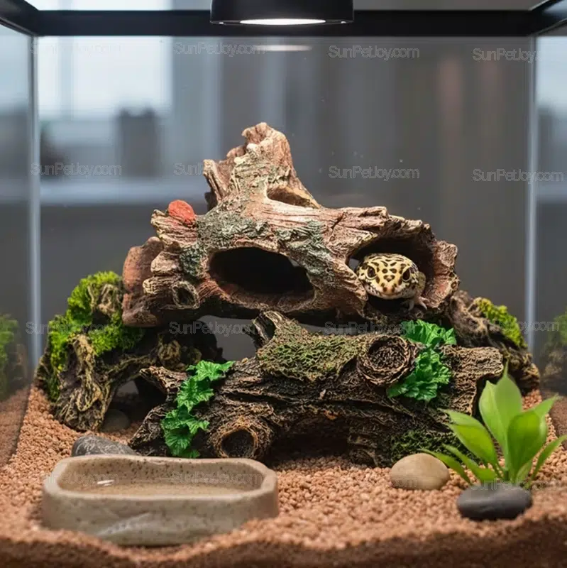 Wholesale Lizards Resin Hide Cave Set for Terrarium Environments - Image 3