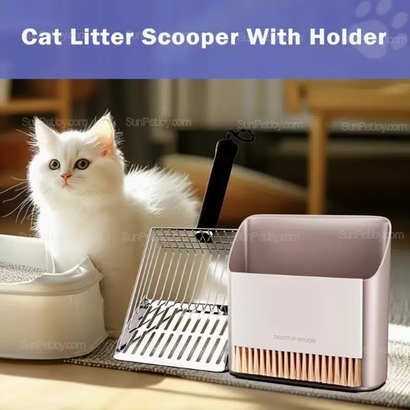 Wholesale Metal Cat Litter Scoop Set with Dual Grids - Image 4