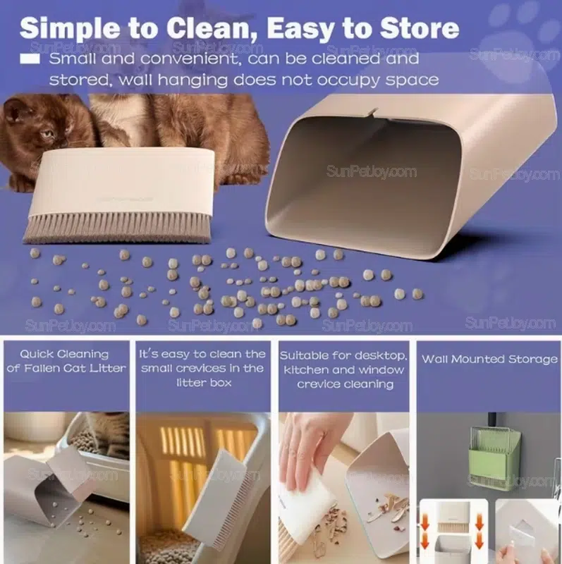 Wholesale Metal Cat Litter Scoop Set with Dual Grids - Image 3