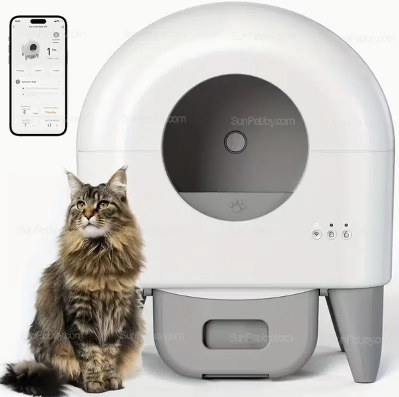 Wholesale Safety-Enhanced Self-Cleaning Cat Litter Box