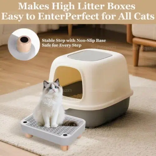 Wholesale Sturdy Cat Litter Box Ramp with Raised Edges