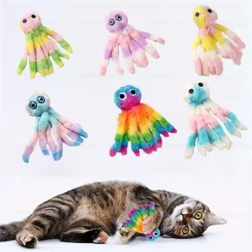 Wholesale Cat Octopus Plush Toy for Soft Chew and Kick Play