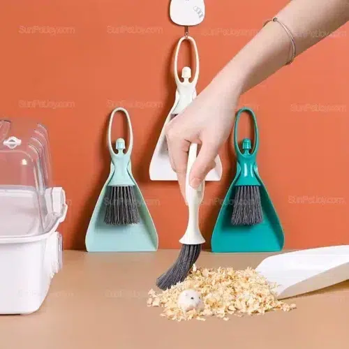 Small Animals Cage Cleaning Brush & Dustpan Set Wholesale