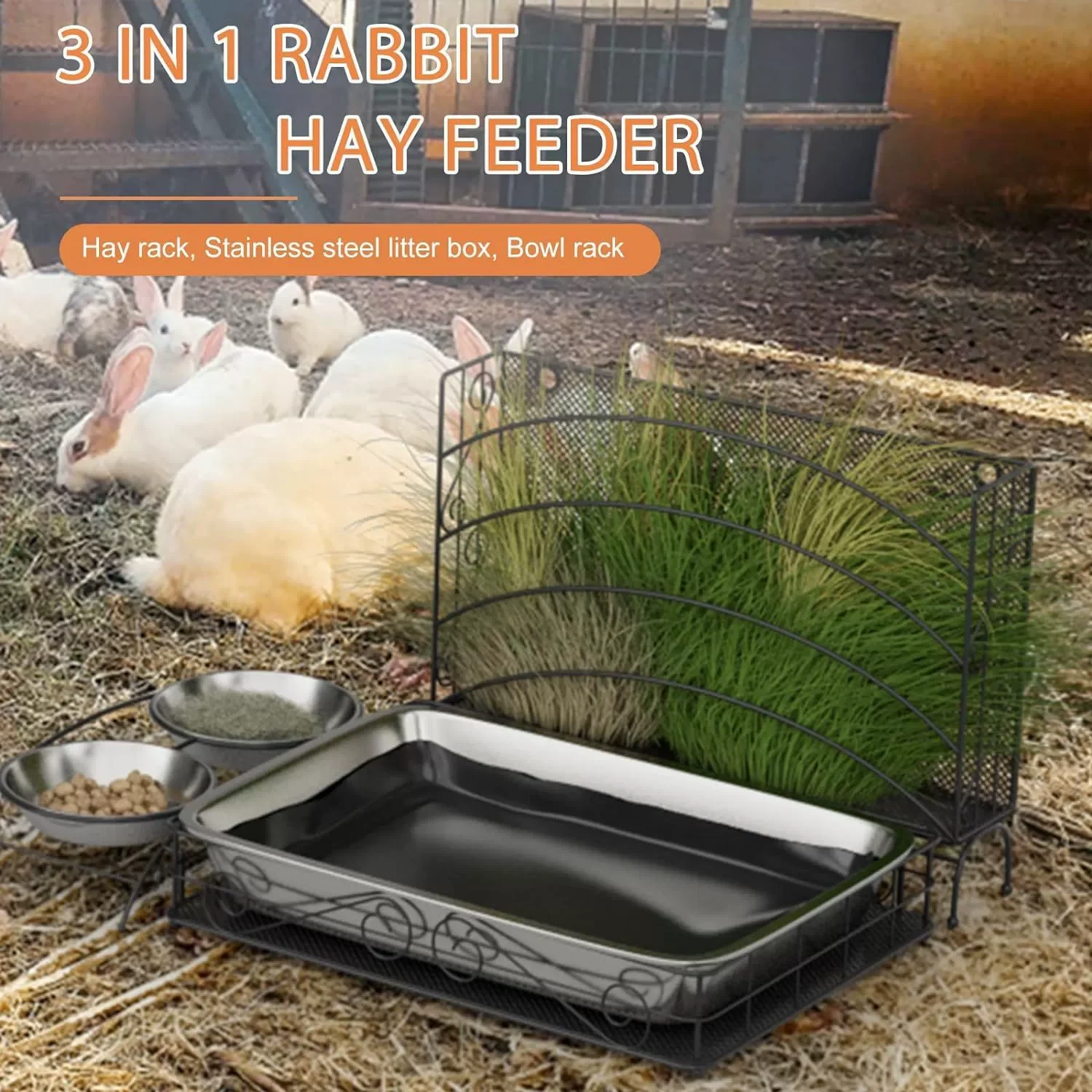 bunny hay feeder