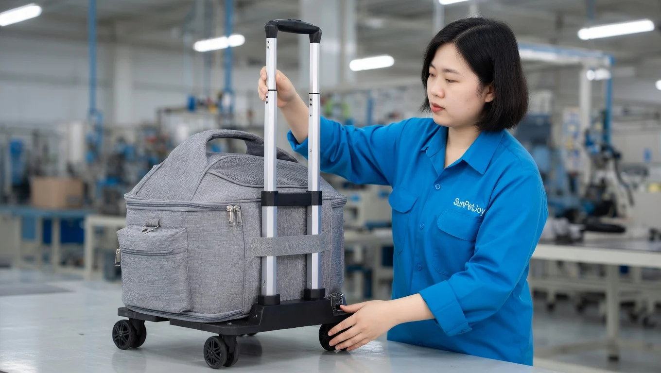 Cat Stroller With Removable Carrier