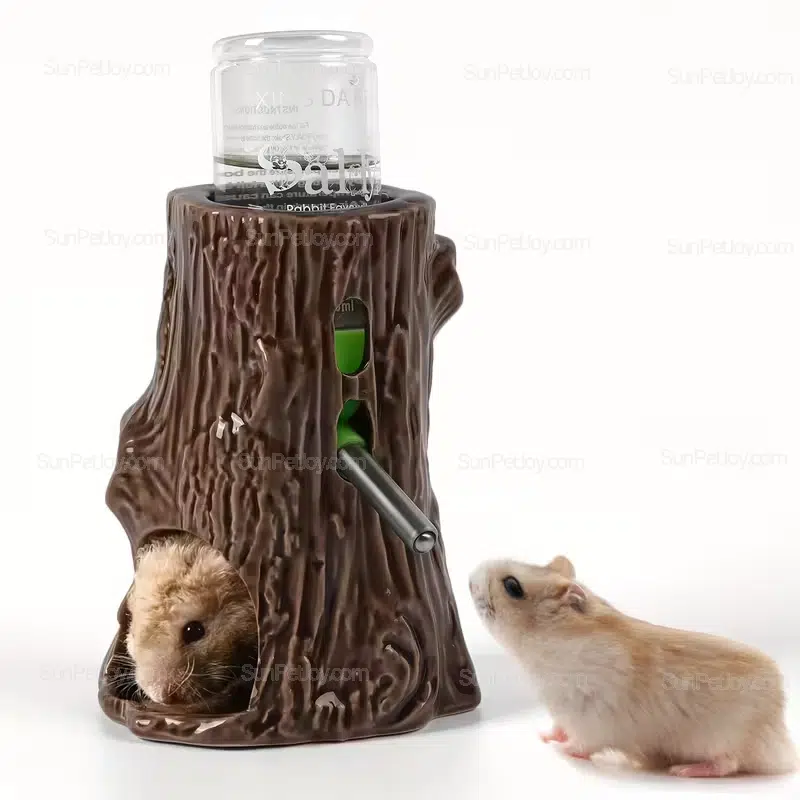 OEM Small Animals Tree-Style Ceramic Habitat with Water Stand - Image 4