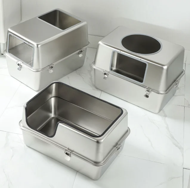 metal cat litter box