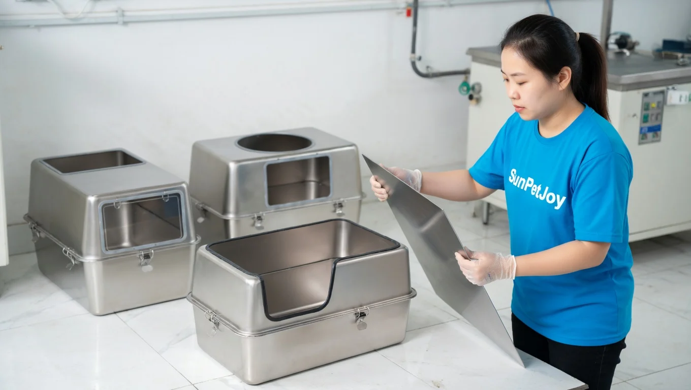 Metal Cat Litter Box