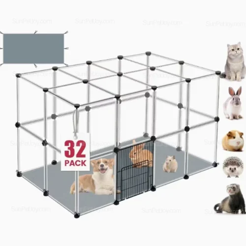 Modular Clear Small Animal Playpen 48x32x24 | Wholesale