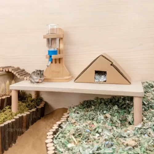 Custom Small Animals Elevated Feeding Platform for Cage Systems