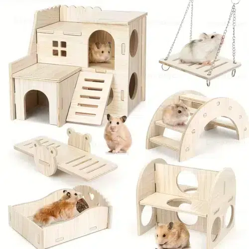 Wooden Hamster Habitat System with Modular Houses – Wholesale