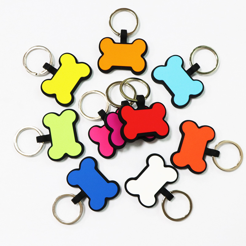 Bone-Shaped Silicone Dog Tag for Wholesale